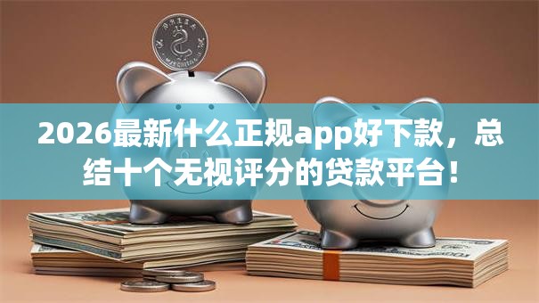 2026最新什么正规app好下款，总结十个无视评分的贷款平台！