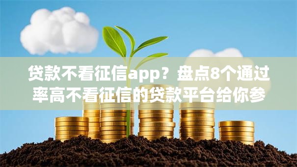 贷款不看征信app？盘点8个通过率高不看征信的贷款平台给你参考