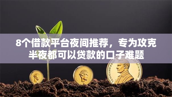 8个借款平台夜间推荐，专为攻克半夜都可以贷款的口子难题