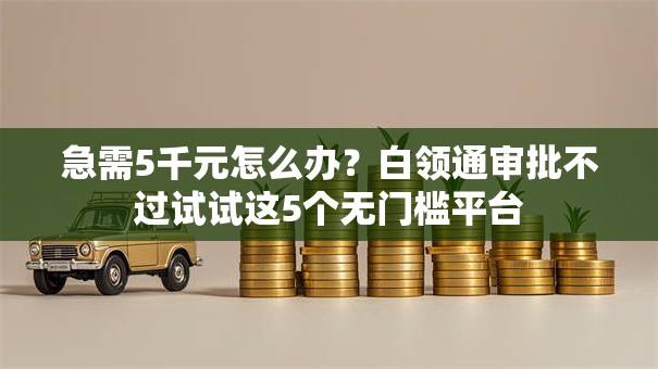 急需5千元怎么办？白领通审批不过试试这5个无门槛平台