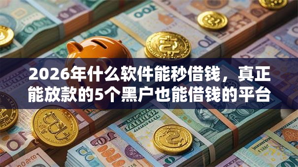 2026年什么软件能秒借钱，真正能放款的5个黑户也能借钱的平台推荐