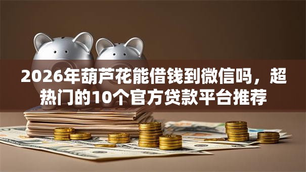 2026年葫芦花能借钱到微信吗,超热门的10个官方贷款平台推荐 2026年葫芦花能借钱到微信吗,超热门的10个官方贷款平台推荐
