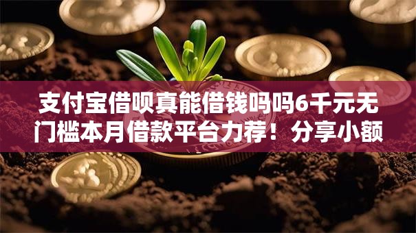 支付宝借呗真能借钱吗吗6千元无门槛本月借款平台力荐！分享小额网贷口子6千元无门槛借款