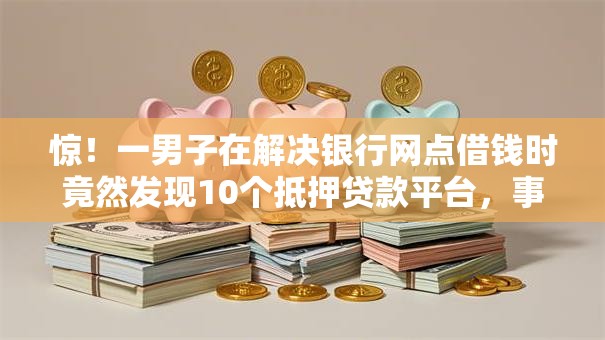 惊！一男子在解决银行网点借钱时竟然发现10个抵押贷款平台，事后分享了出来