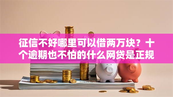 征信不好哪里可以借两万块？十个逾期也不怕的什么网贷是正规平台