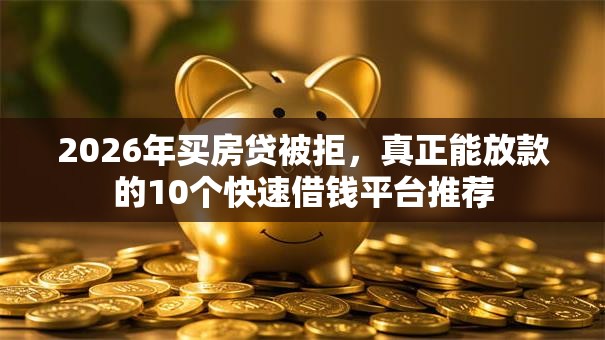 2026年买房贷被拒，真正能放款的10个快速借钱平台推荐