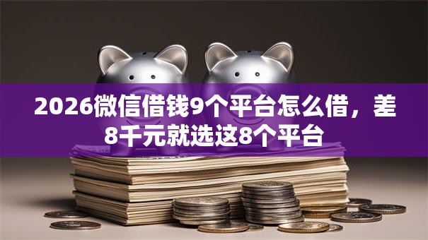 2026微信借钱9个平台怎么借，差8千元就选这8个平台