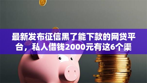 最新发布征信黑了能下款的网贷平台，私人借钱2000元有这6个渠道
