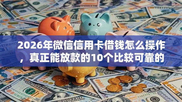 2026年微信信用卡借钱怎么操作，真正能放款的10个比较可靠的贷款平台推荐