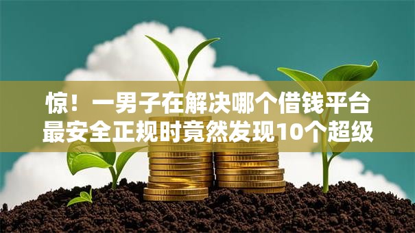 惊！一男子在解决哪个借钱平台最安全正规时竟然发现10个超级黑户包下款，事后分享了出来