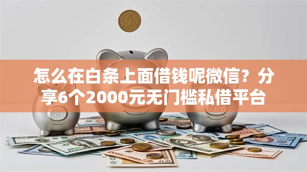 怎么在白条上面借钱呢微信?分享6个2000元无门槛私借平台 怎么在白条上面借钱呢微信?分享6个2000元无门槛私借平台