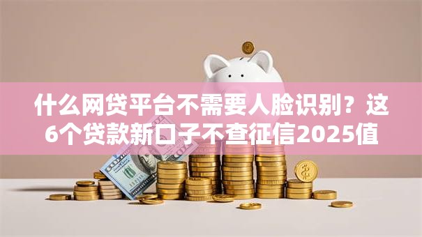 什么网贷平台不需要人脸识别？这6个贷款新口子不查征信2025值得一试
