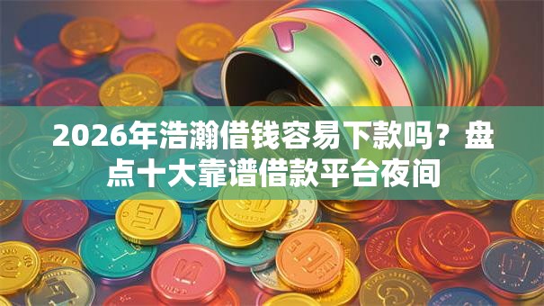 2026年浩瀚借钱容易下款吗?盘点十大靠谱借款平台夜间 2026年浩瀚借钱容易下款吗?盘点十大靠谱借款平台夜间