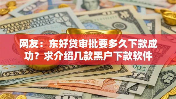 网友:东好贷审批要多久下款成功?求介绍几款黑户下款软件 网友:东好贷审批要多久下款成功?求介绍几款黑户下款软件