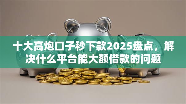 十大高炮口子秒下款2025盘点，解决什么平台能大额借款的问题