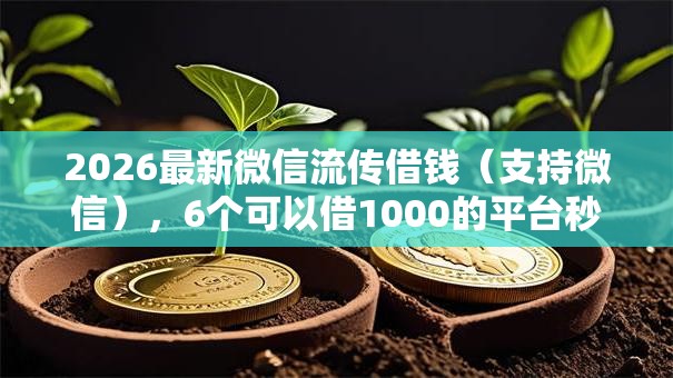2026最新微信流传借钱(支持微信),6个可以借1000的平台秒下款无私分享 2026最新微信流传借钱(支持微信),6个可以借1000的平台秒下款无私分享
