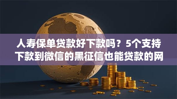 人寿保单贷款好下款吗？5个支持下款到微信的黑征信也能贷款的网贷app