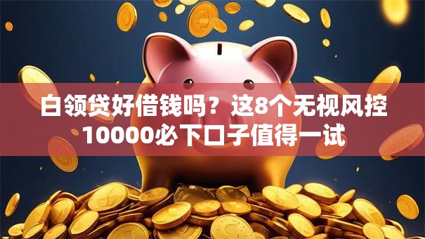 白领贷好借钱吗？这8个无视风控10000必下口子值得一试