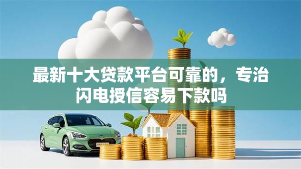 最新十大贷款平台可靠的，专治闪电授信容易下款吗