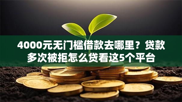 4000元无门槛借款去哪里?贷款多次被拒怎么贷看这5个平台 4000元无门槛借款去哪里?贷款多次被拒怎么贷看这5个平台