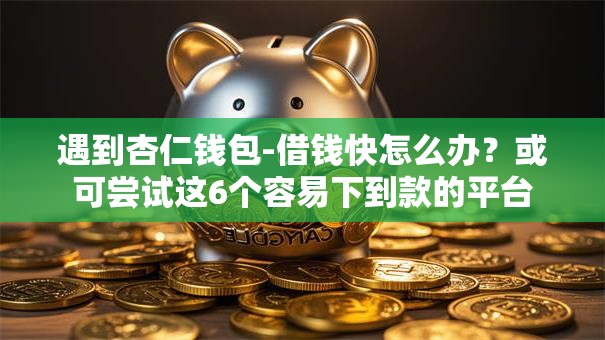 遇到杏仁钱包-借钱快怎么办？或可尝试这6个容易下到款的平台