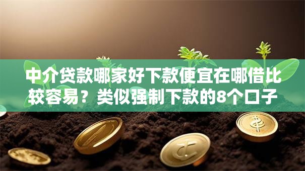 中介贷款哪家好下款便宜在哪借比较容易?类似强制下款的8个口子参考 中介贷款哪家好下款便宜在哪借比较容易?类似强制下款的8个口子参考