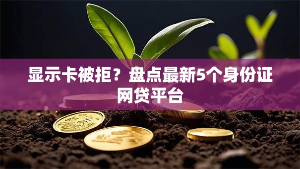 显示卡被拒?盘点最新5个身份证网贷平台 显示卡被拒?盘点最新5个身份证网贷平台