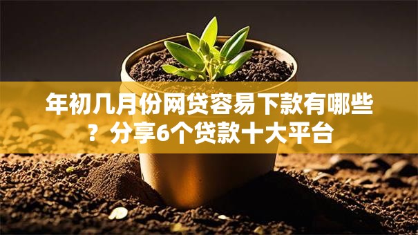 年初几月份网贷容易下款有哪些?分享6个贷款十大平台 年初几月份网贷容易下款有哪些?分享6个贷款十大平台