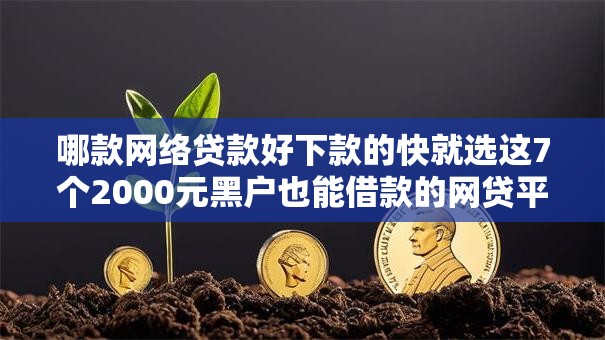 哪款网络贷款好下款的快就选这7个2000元黑户也能借款的网贷平台