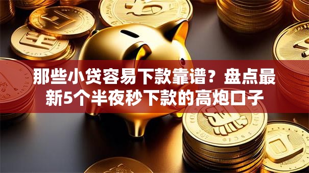 那些小贷容易下款靠谱?盘点最新5个半夜秒下款的高炮口子 那些小贷容易下款靠谱?盘点最新5个半夜秒下款的高炮口子