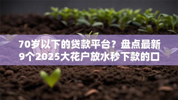 70岁以下的贷款平台?盘点最新9个2025大花户放水秒下款的口子 70岁以下的贷款平台?盘点最新9个2025大花户放水秒下款的口子
