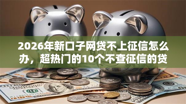 2026年新口子网贷不上征信怎么办，超热门的10个不查征信的贷款软件推荐