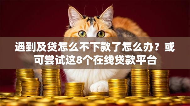 遇到及贷怎么不下款了怎么办？或可尝试这8个在线贷款平台