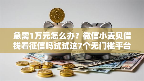 急需1万元怎么办？微信小麦贝借钱看征信吗试试这7个无门槛平台