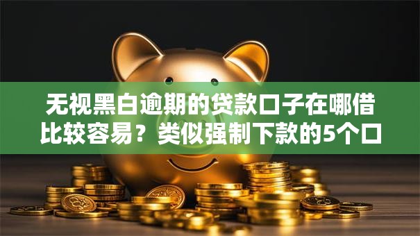 无视黑白逾期的贷款口子在哪借比较容易？类似强制下款的5个口子参考