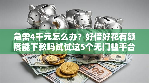 急需4千元怎么办？好借好花有额度能下款吗试试这5个无门槛平台