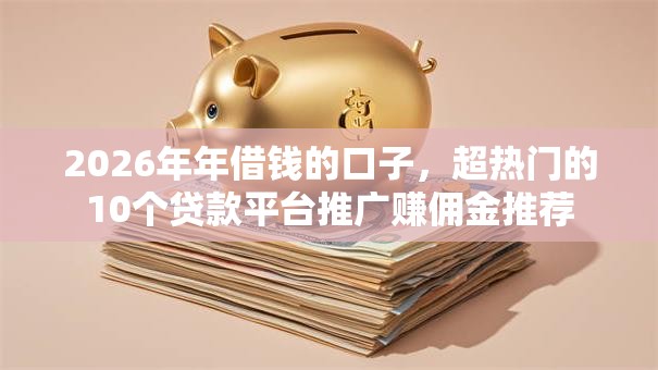 2026年年借钱的口子,超热门的10个贷款平台推广赚佣金推荐 2026年年借钱的口子,超热门的10个贷款平台推广赚佣金推荐