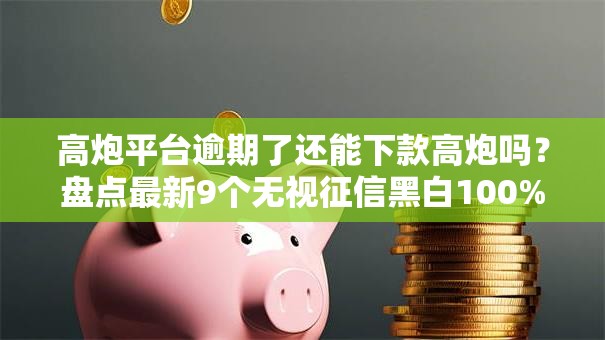 高炮平台逾期了还能下款高炮吗?盘点最新9个无视征信黑白100%秒下网贷平台 高炮平台逾期了还能下款高炮吗?盘点最新9个无视征信黑白100%秒下网贷平台