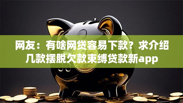 网友：有啥网贷容易下款？求介绍几款摆脱欠款束缚贷款新app