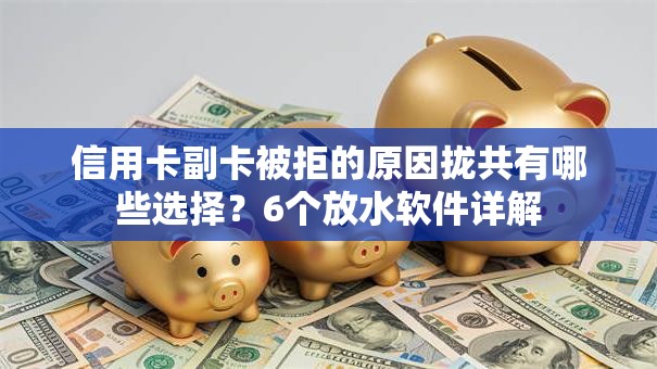 信用卡副卡被拒的原因拢共有哪些选择？6个放水软件详解