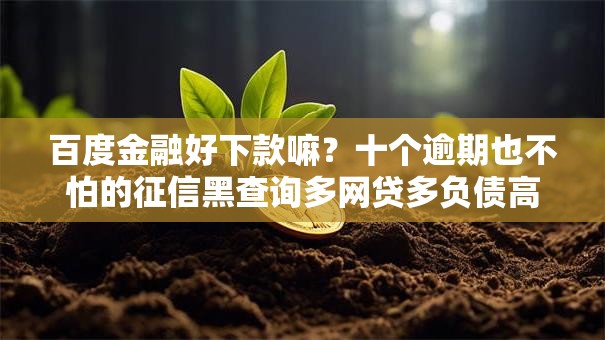 百度金融好下款嘛？十个逾期也不怕的征信黑查询多网贷多负债高还能百分百下款的