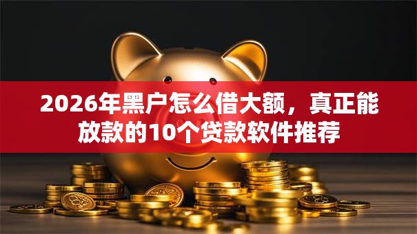 2026年黑户怎么借大额，真正能放款的10个贷款软件推荐