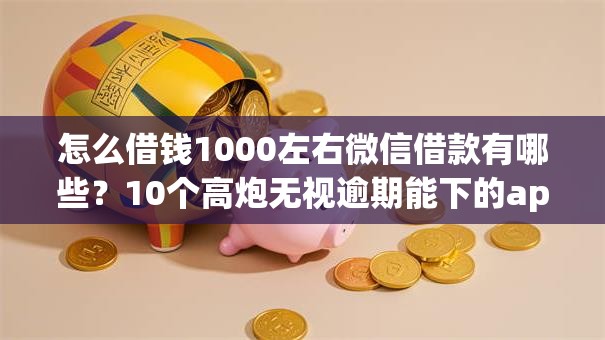 怎么借钱1000左右微信借款有哪些？10个高炮无视逾期能下的app推荐给你
