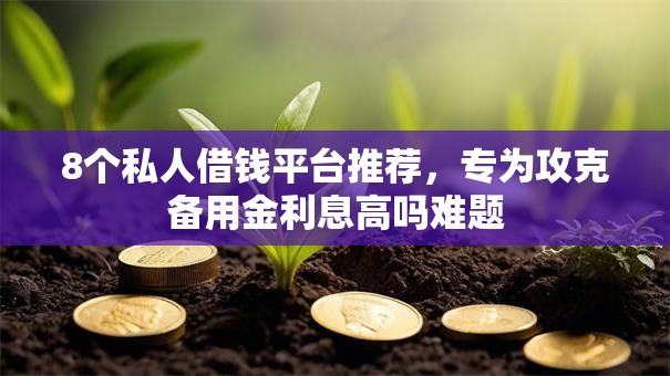 8个私人借钱平台推荐,专为攻克备用金利息高吗难题 8个私人借钱平台推荐,专为攻克备用金利息高吗难题