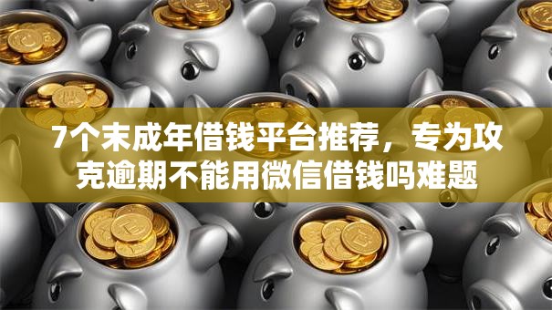 7个末成年借钱平台推荐，专为攻克逾期不能用微信借钱吗难题