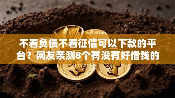 不看负债不看征信可以下款的平台?网友亲测8个有没有好借钱的平台盘点 不看负债不看征信可以下款的平台?网友亲测8个有没有好借钱的平台盘点