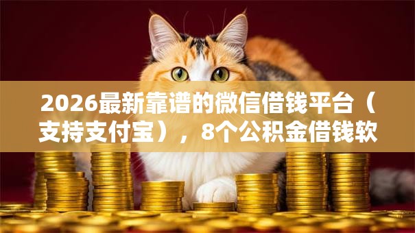 2026最新靠谱的微信借钱平台(支持支付宝),8个公积金借钱软件无私分享 2026最新靠谱的微信借钱平台(支持支付宝),8个公积金借钱软件无私分享