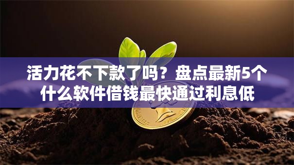 活力花不下款了吗?盘点最新5个什么软件借钱最快通过利息低 活力花不下款了吗?盘点最新5个什么软件借钱最快通过利息低