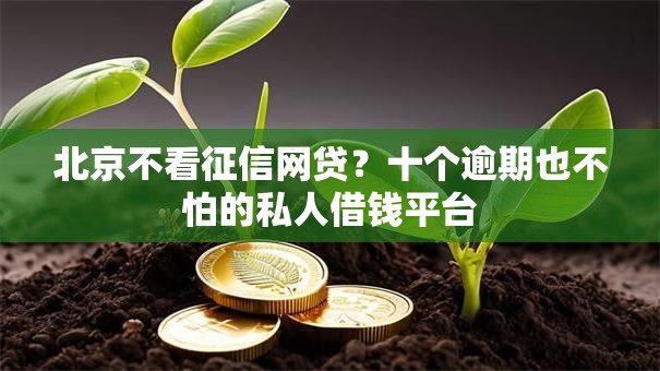 北京不看征信网贷？十个逾期也不怕的私人借钱平台