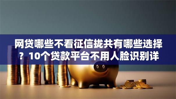 网贷哪些不看征信拢共有哪些选择？10个贷款平台不用人脸识别详解